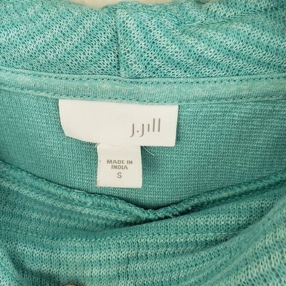 J. Jill Cowl Neck long sleeve striped shirt - Picture 2 of 7